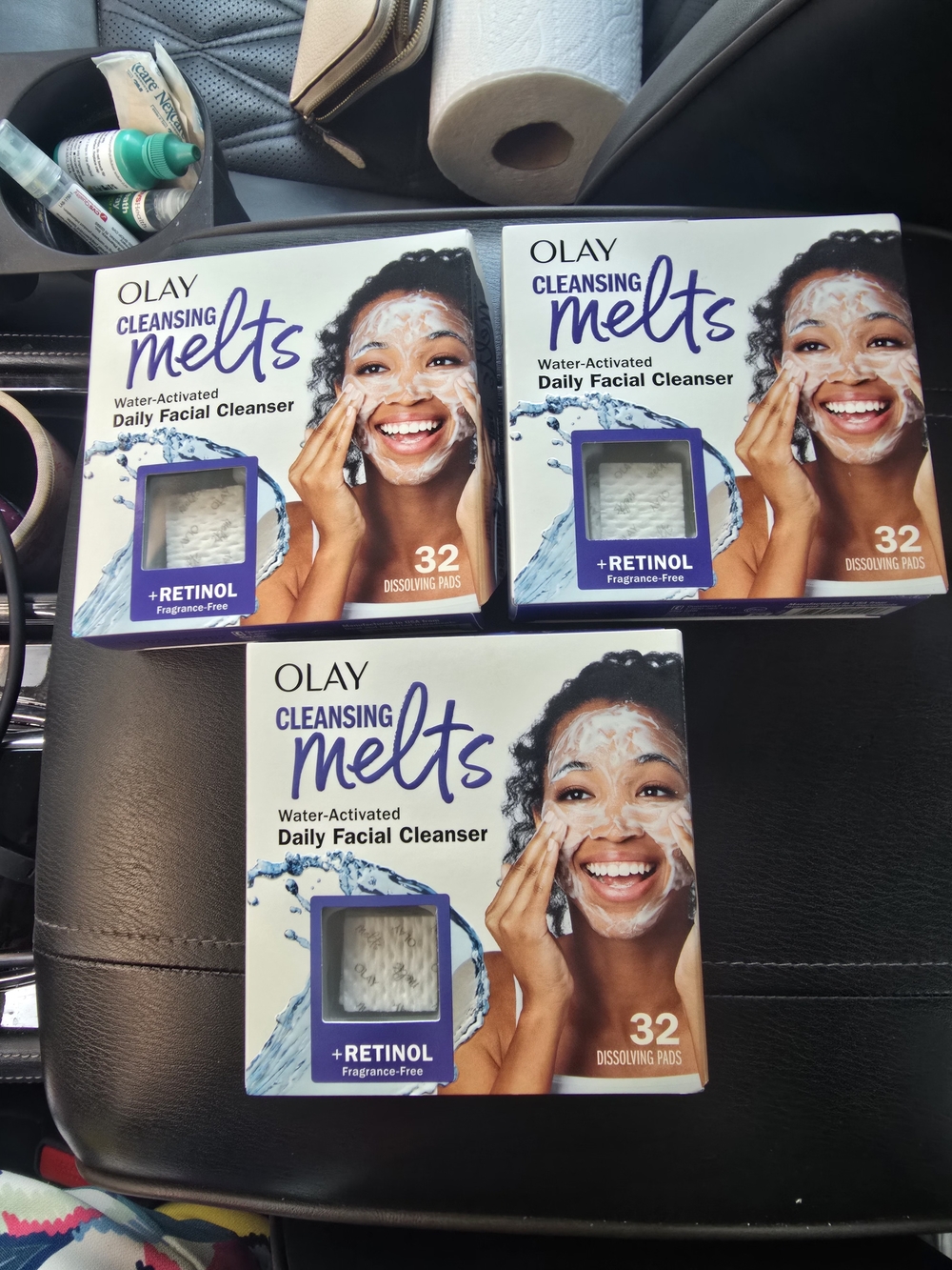 OLAY Cleansing Melts Daily Facial Cleanser - White & Purple Packaging